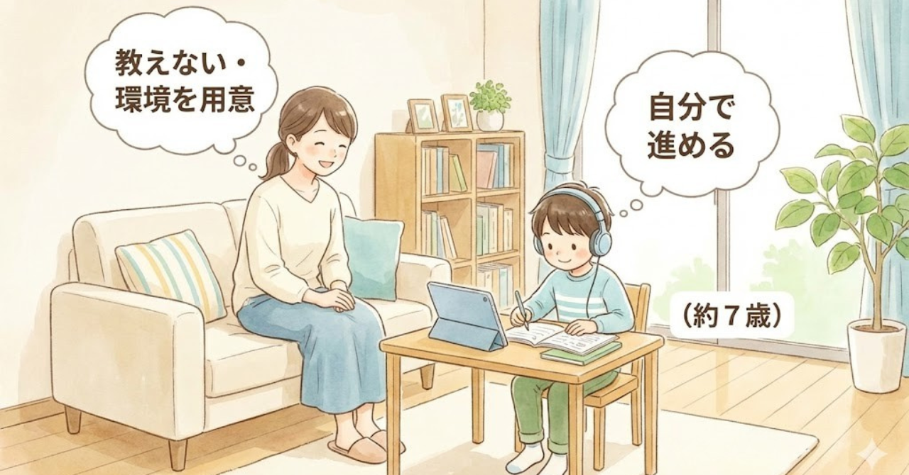 高学年のおうち英語で親がスポンサー役に徹するイメージ