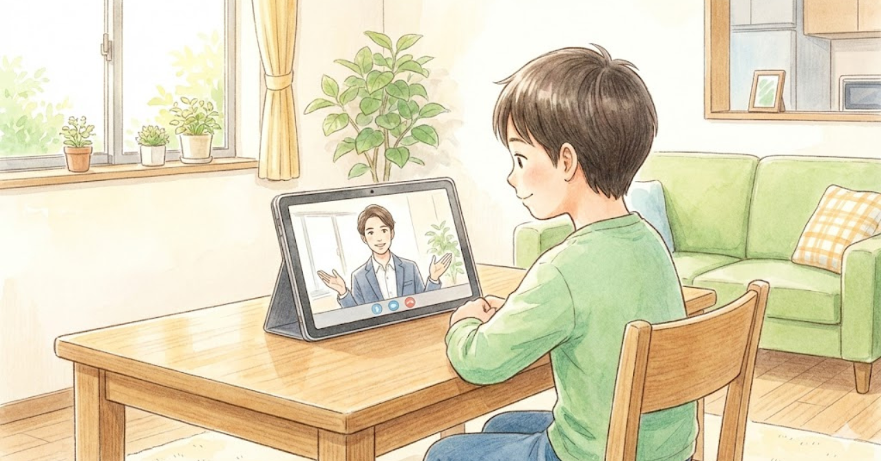 マンツーマンで英語を集中して話すトレーニングのイメージ