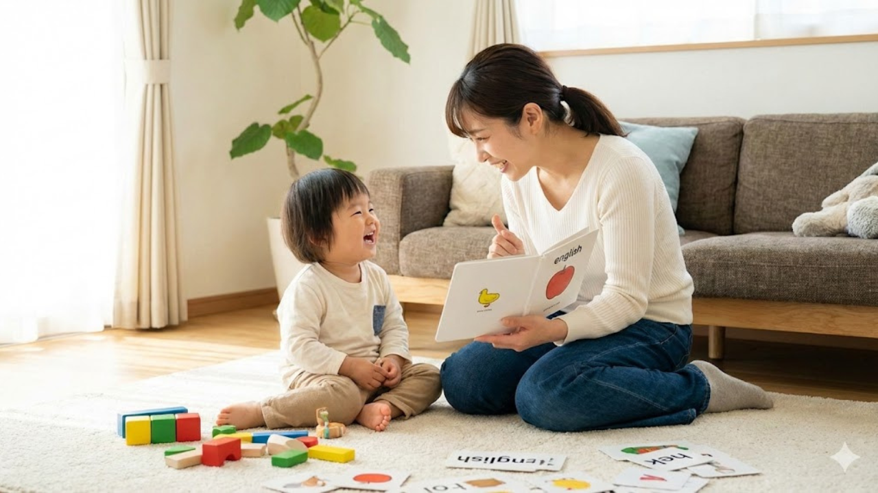 おうち英語の語りかけ術！親が英語苦手でも続くフレーズとコツ
